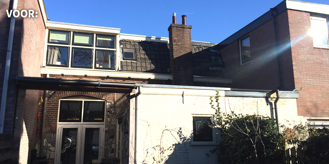 uitbreiding van een woning in assendorp zwolle. de situatie voor de verbouwing